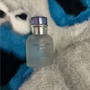 Dolce & Gabbana Silver and Blue Fragrance Bottle